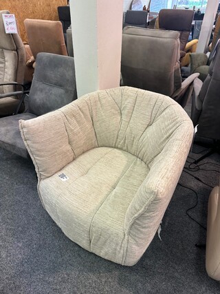 Fauteuil Stan, geweven beige